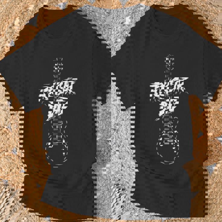 Diseño De Guitarra Rockstar Dad Camiseta unisex Regalos para ancianos