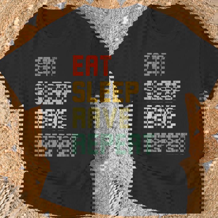 Eatleep Rave Repeat Edm テクノ Tシャツ 高齢者への贈り物
