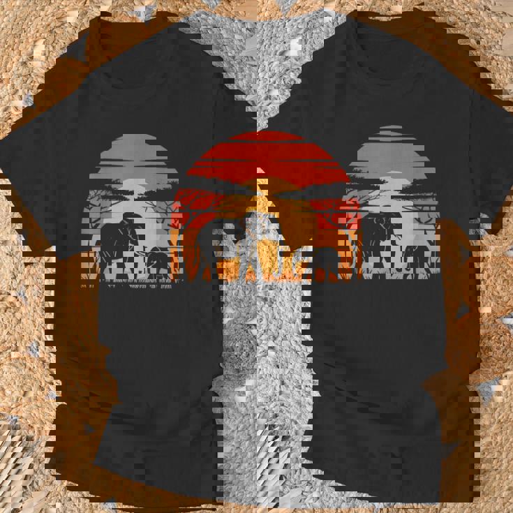 Elefante Estilo Retro Elefanteintage Hombres Es Niños Camiseta unisex Regalos para ancianos