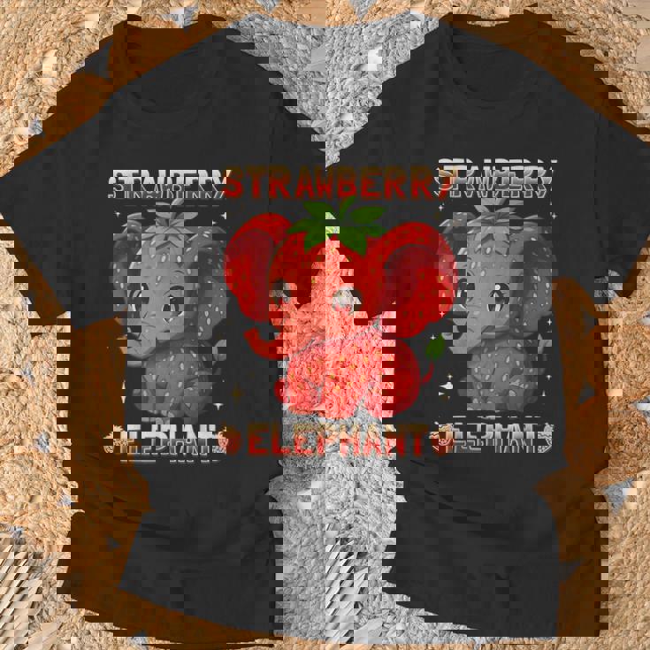 Elefante Fresa Italiano Brainrot Camiseta unisex Regalos para ancianos
