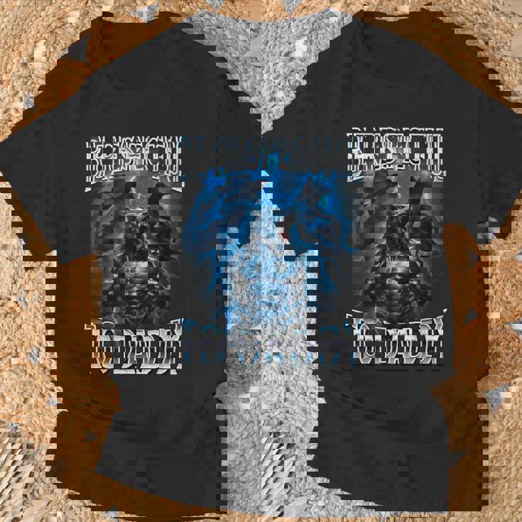 Essere Rispettosi Per Papà Cringy Divertente Alfa Lupotupido Maglietta Regalos para ancianos