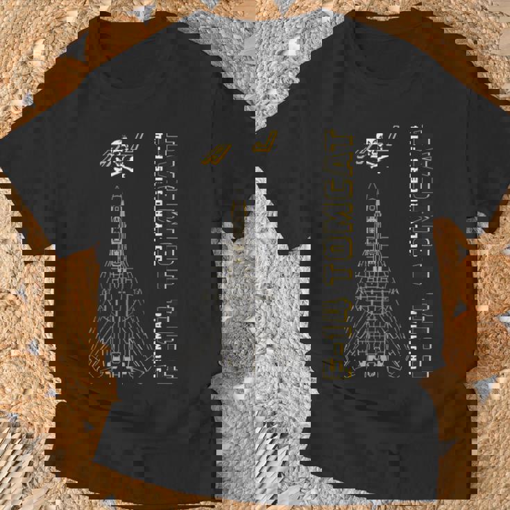 F-14 トムキャット ジョリーロジャース ジェット機プロフィールfa-103 Tシャツ 高齢者への贈り物