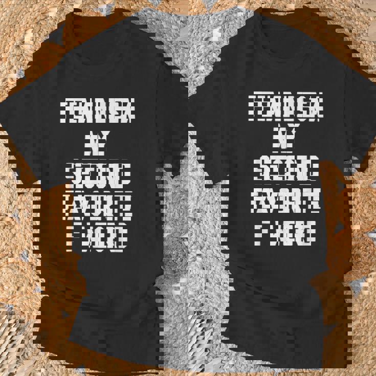 Feminism Myecond Favorite F Word ファニーフェミニスト Tシャツ 高齢者への贈り物