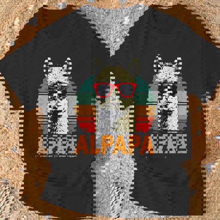 Festa Del Papà Alpapa Best Dad Alpaca Maglietta Regalos para ancianos