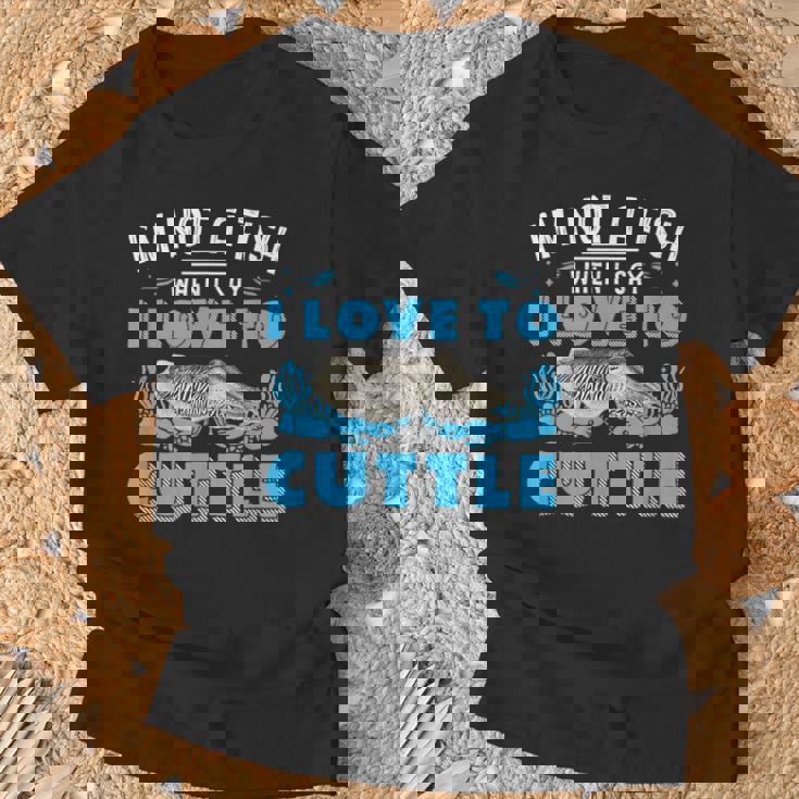 I'm Not A Fish When Iay I Love To Cuttlefish Tシャツ 高齢者への贈り物