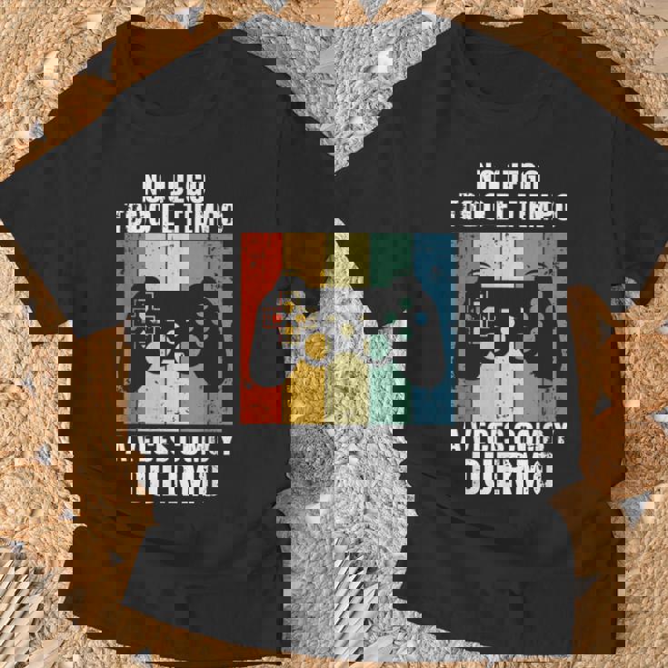 Gaming No Juego Todo El Tiempodivertido Gamer Camiseta unisex Regalos para ancianos