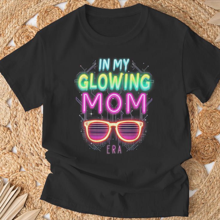 In My Glowing Mom Era Groovy Colorful Bright T-Shirt Gifts for Old Men