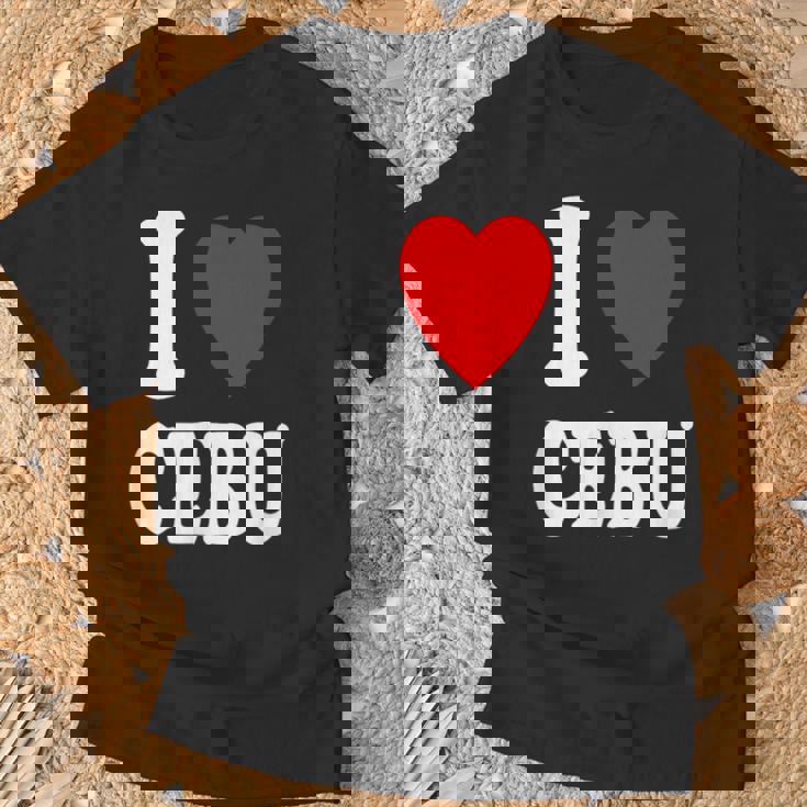 I Heart 愛 セブ 旅行 バケーション ツーリズム フィリピン Tシャツ 高齢者への贈り物