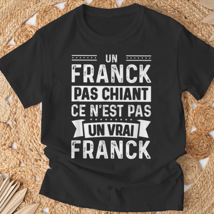 Homme Phrase Drôle Personnalisée Humoristique Homme Chiant Franck T-Shirt Cadeaux pour les vieillards