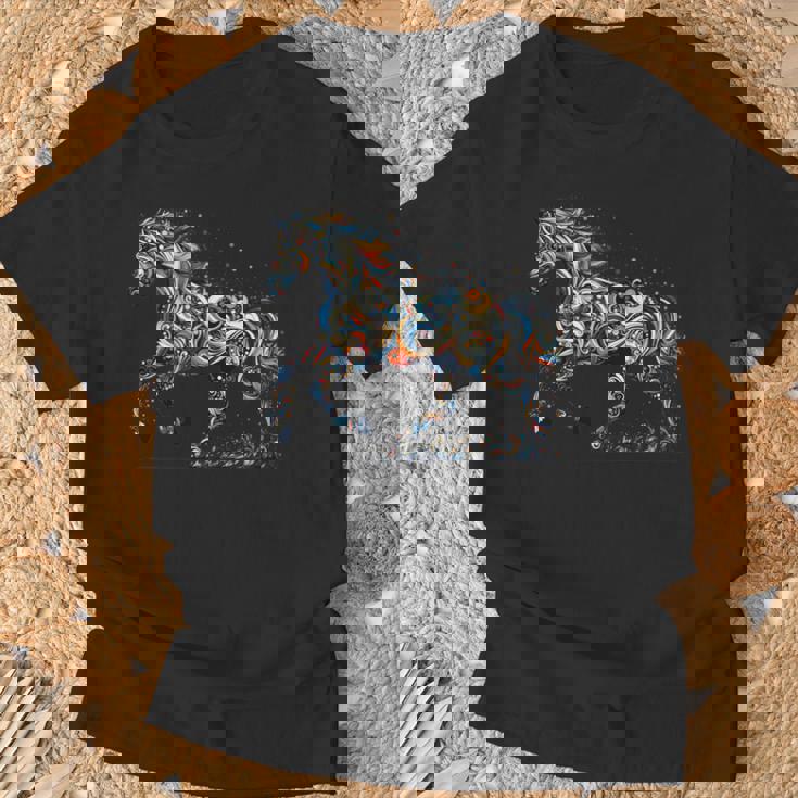 Horse Lover Majestic Horse 馬のグラフィック デザイン 長袖tシャツ Tシャツ 高齢者への贈り物