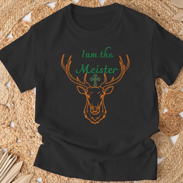 Iam Il Meister Jaegermeister Papà Mamma Cervo Maglietta Regalos para ancianos