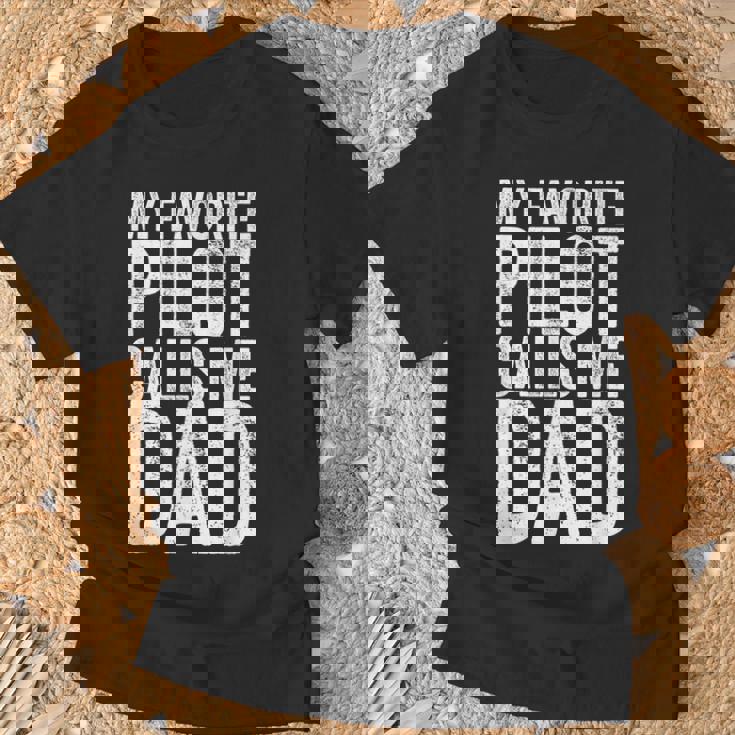 Il Mio Pilota Preferito Mi Chiama Papà Maglietta Regalos para ancianos