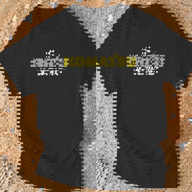 In Komatsu We Trust Dozer ブルドーザー キルドーザー トリビュート 長袖tシャツ Tシャツ 高齢者への贈り物