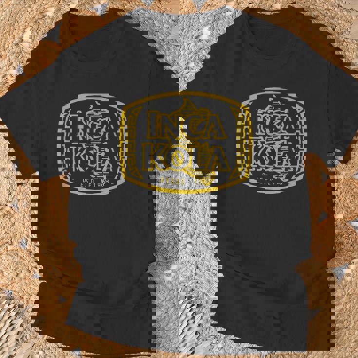 Inca Kola ペルーゴールデンコーラ バブルガムクリーム ソーダ ゴールド Tシャツ 高齢者への贈り物