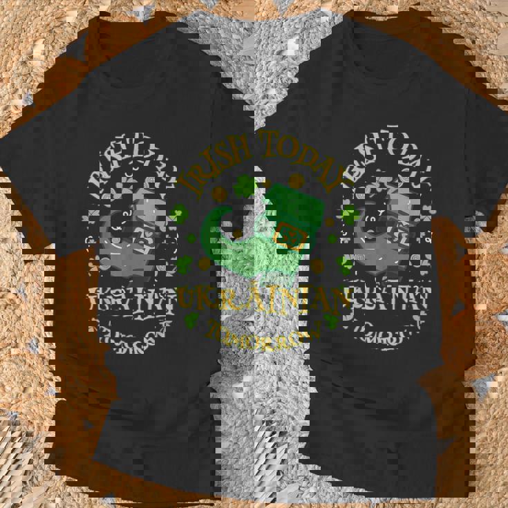 Irish Today ウクライナ Tomorrowt Patrick's Day Tシャツ 高齢者への贈り物