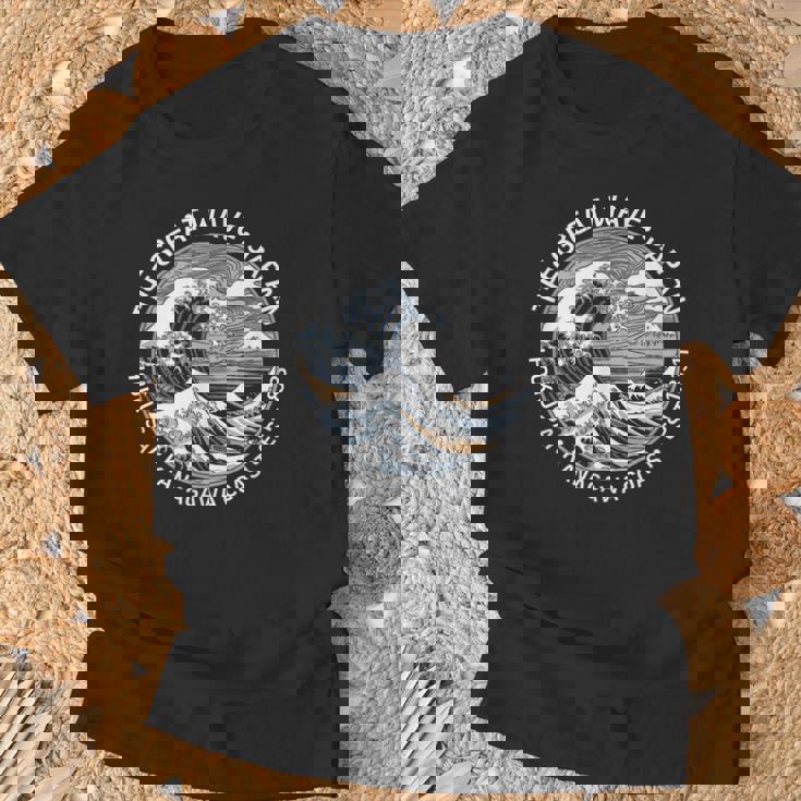 Japan Great Waveoff 神奈川 北斎 日本土産 Tシャツ 高齢者への贈り物