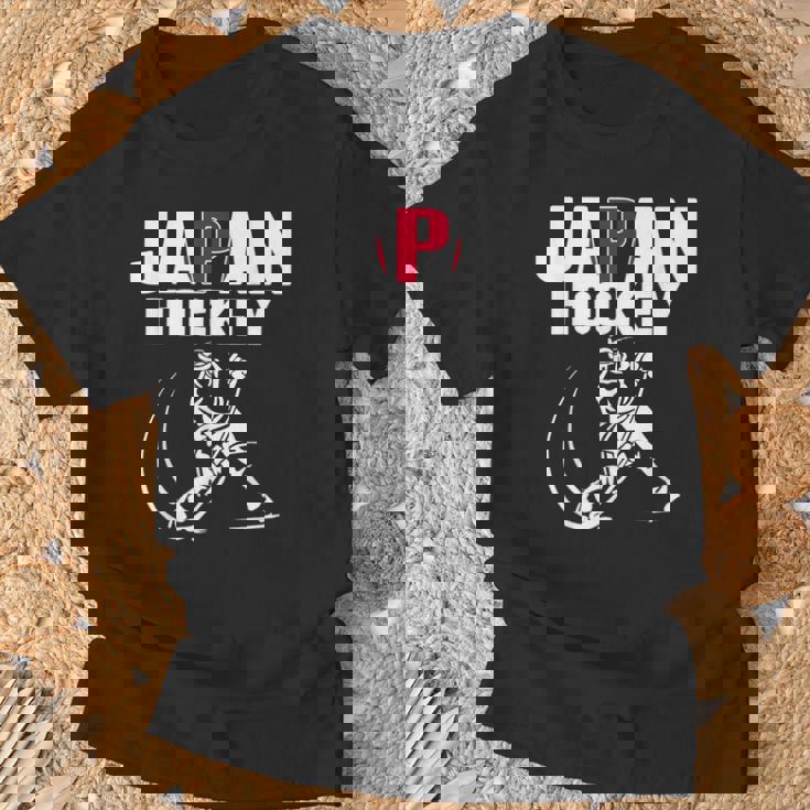 Japan Ice Hockey ファンジャージ 日本のホッケーチームを応援 Tシャツ 高齢者への贈り物