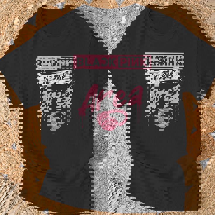 K-Pop 韓国ポップファッション ブラック ピンク 韓国 K-Pop好き向け Tシャツ 高齢者への贈り物