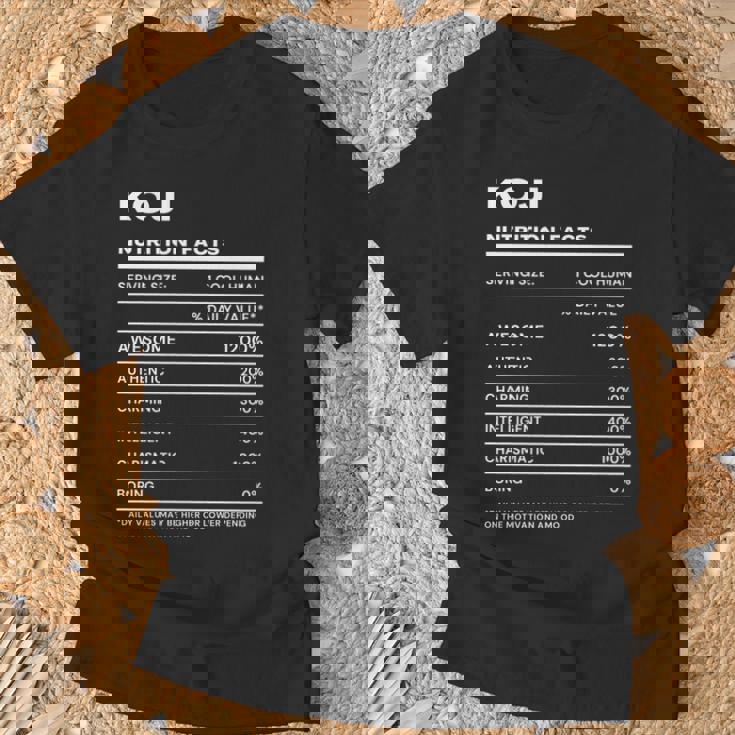 Koji 栄養成分表示 Tシャツ 高齢者への贈り物