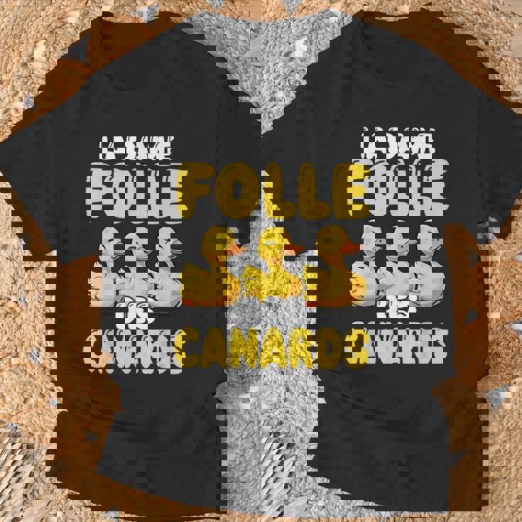 La Dame Folle Des Canards Amoureux Des Animaux Ferme T-Shirt Cadeaux pour les vieillards