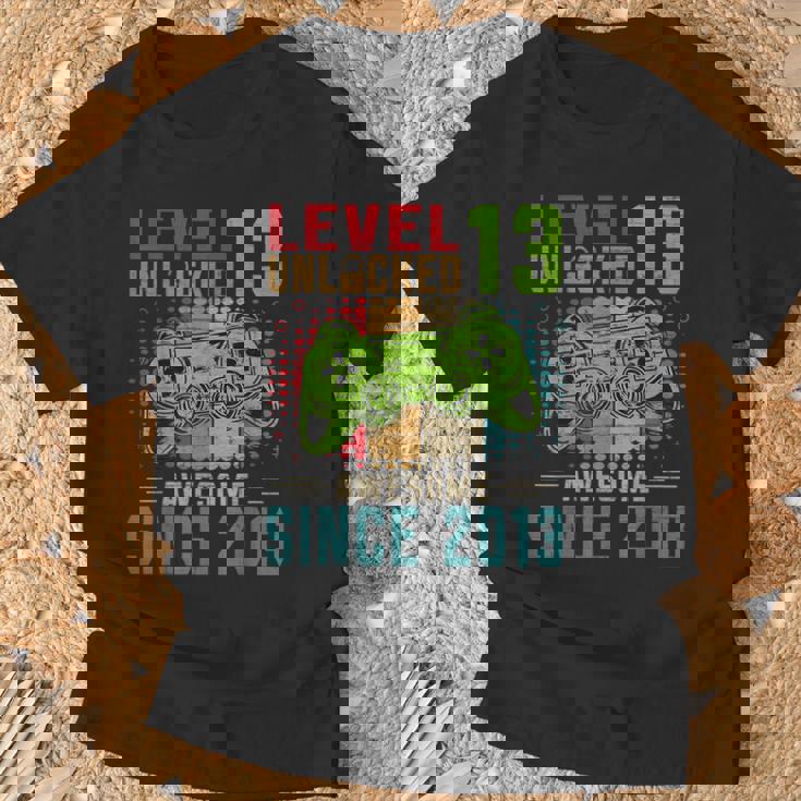 Level 13 Unlocked Birthday 13 Year Old 13Th Birthday Tシャツ 高齢者への贈り物