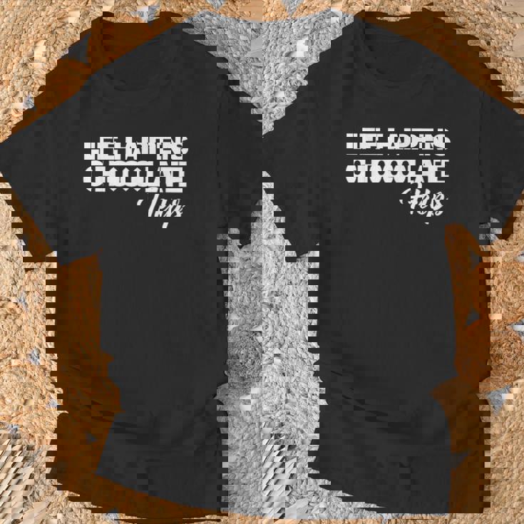 Life Happens チョコレートヘルプ Tシャツ 高齢者への贈り物