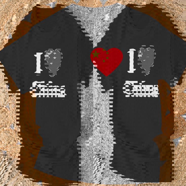 I Love China I Heart China Chinese Tシャツ 高齢者への贈り物