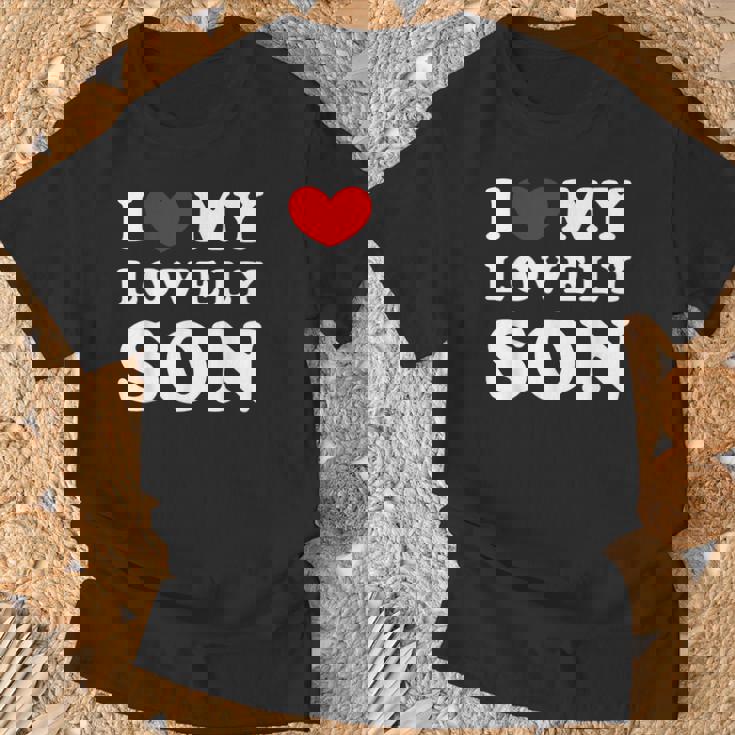 I Love My Lovelyon 愛しい息子を愛しています Tシャツ 高齢者への贈り物