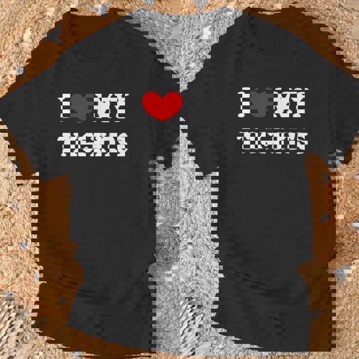 I Love My Tights タイツが大好き Tシャツ 高齢者への贈り物