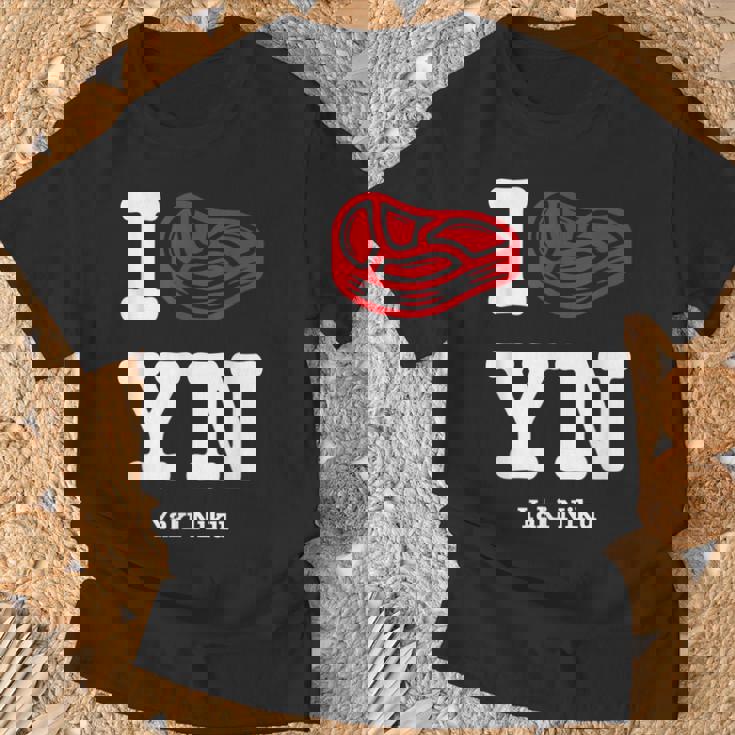 I Love Yakiniku Bbq 日本バーベキュー グルメ ユーモア ガールズ 大 Tシャツ 高齢者への贈り物