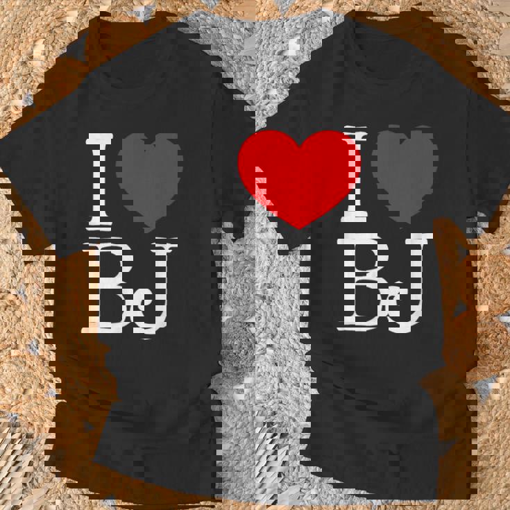 I Love ハート Bj Tシャツ 高齢者への贈り物