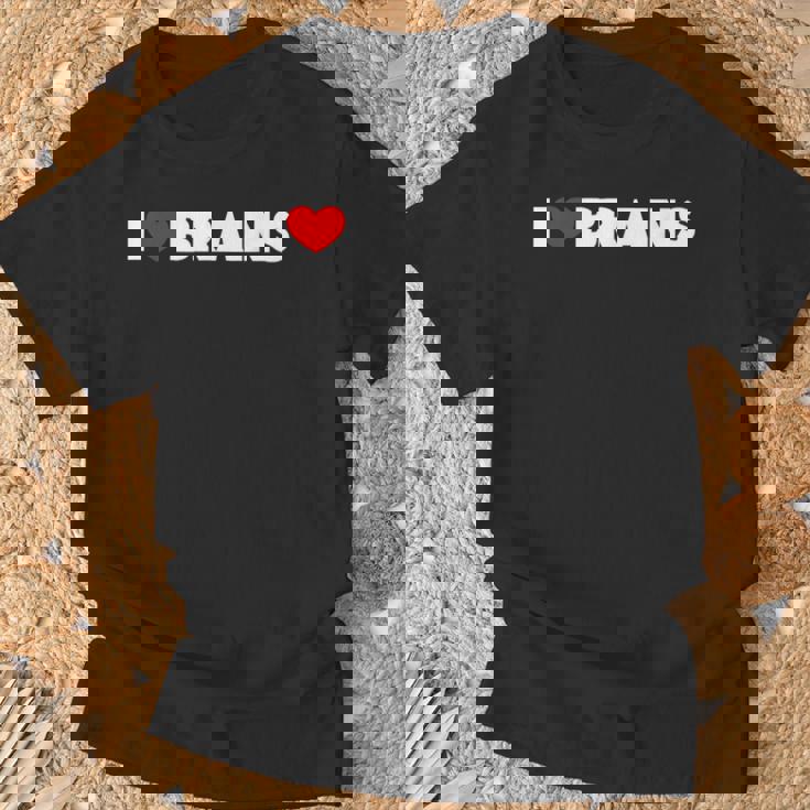 I Love ハート Brains Tシャツ 高齢者への贈り物