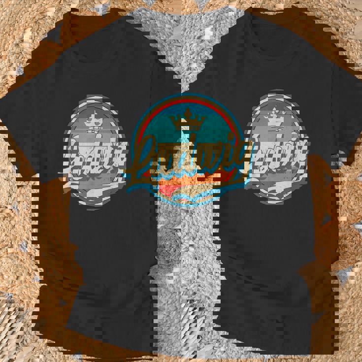 Ludwig レトロ 名前入り ヴィンテージ ファーストネーム ルートヴィヒ Tシャツ 高齢者への贈り物