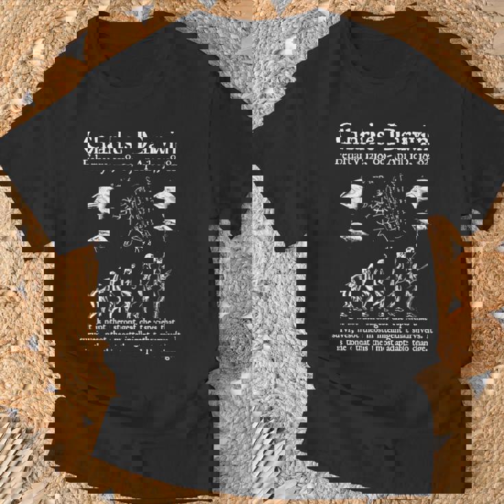 Nerdyintage ダーウィン進化生物学科学教師 Tシャツ 高齢者への贈り物