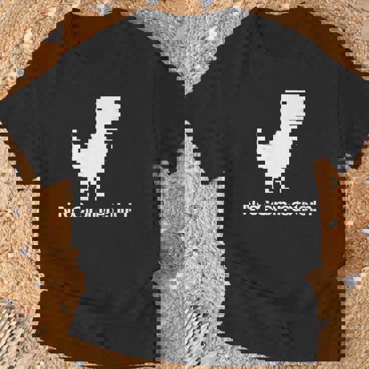 No Internet Dinosaur- No ConnectionChrome Brower Tシャツ 高齢者への贈り物