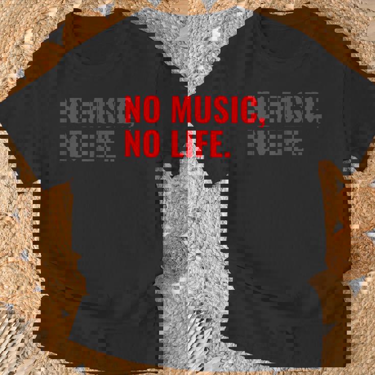 No Music No Life For All Music Lovers メンズレディース Tシャツ 高齢者への贈り物