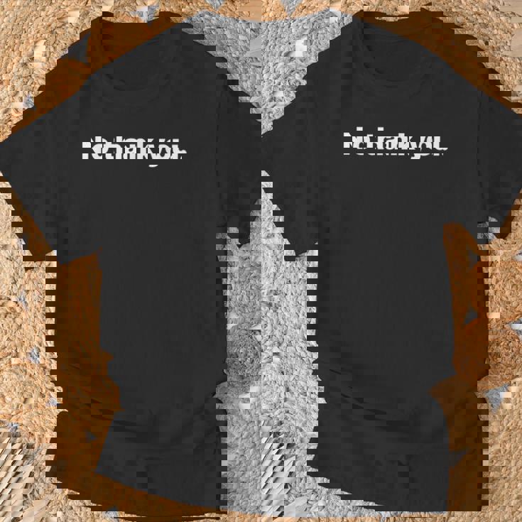 No Thank You Tシャツ 高齢者への贈り物