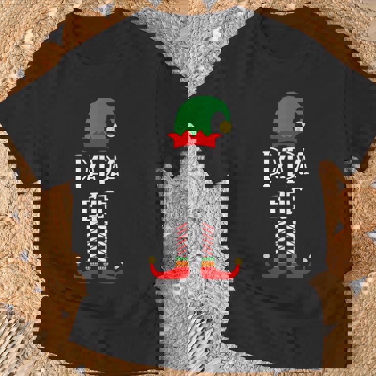 Papa Elf Familienoutfit Familie Partnerlook Weihnachten T-Shirt Geschenke für alte Männer