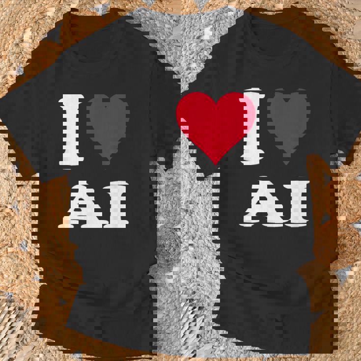 Red Heart I Love Ai Tシャツ 高齢者への贈り物