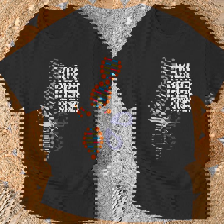 Rock Paper Crispr Dna 生物学者 遺伝子工学 Tシャツ 高齢者への贈り物