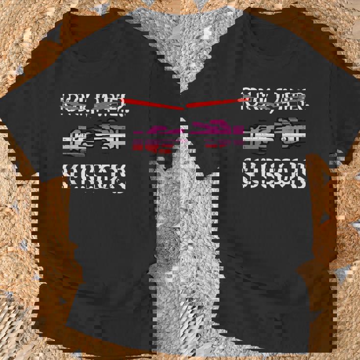 Rock Paper Tijeras Lesbianas Orgullo Bandera Lgbtq Es Camiseta unisex Regalos para ancianos