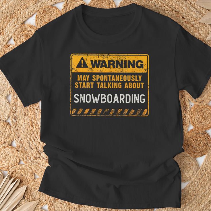 Señal De Advertencia Divertida Denowboard Camiseta unisex Regalos para ancianos