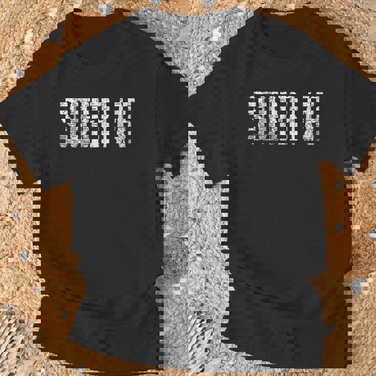 Sober Afobriety アルコールフリー グランジ Tシャツ 高齢者への贈り物