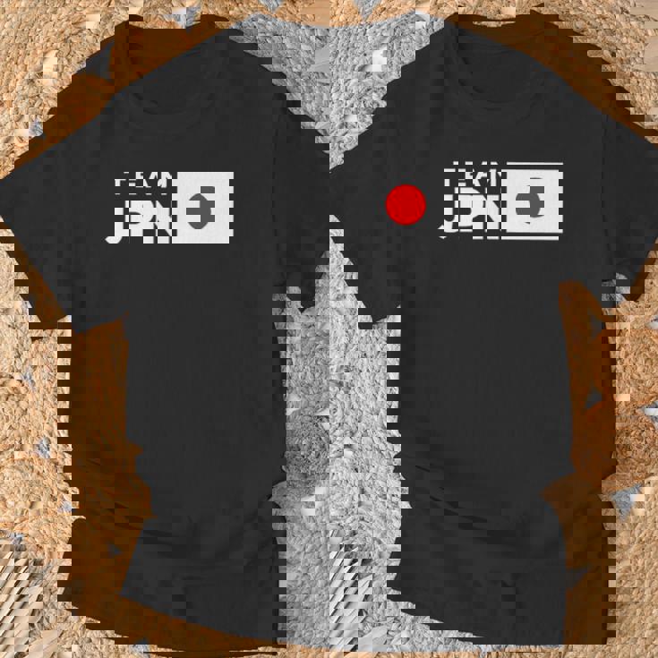 Team Jpn 日本国旗 チームジャパン 日の丸 男性 女性 子供 応援 チーム Tシャツ 高齢者への贈り物