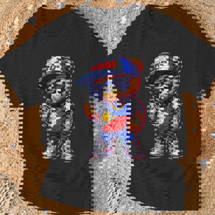 Unapologetically Pogi フィリピン国旗テディベア Tシャツ 高齢者への贈り物