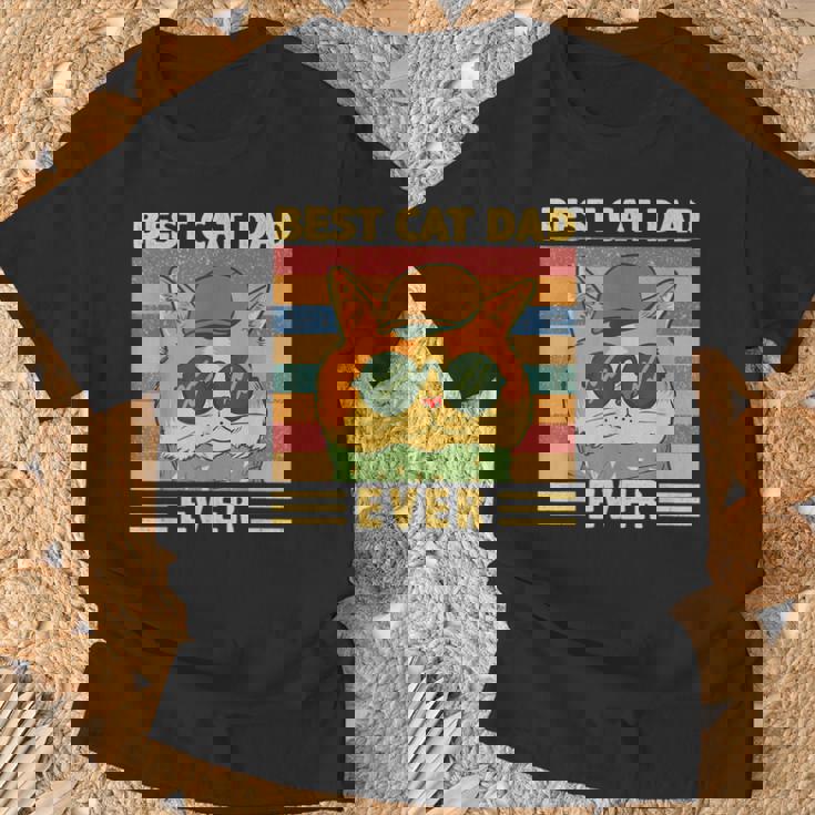 Unico Personalizzato Migliore Gatto Papà Maiintage Gatto Papà Maglietta Regalos para ancianos