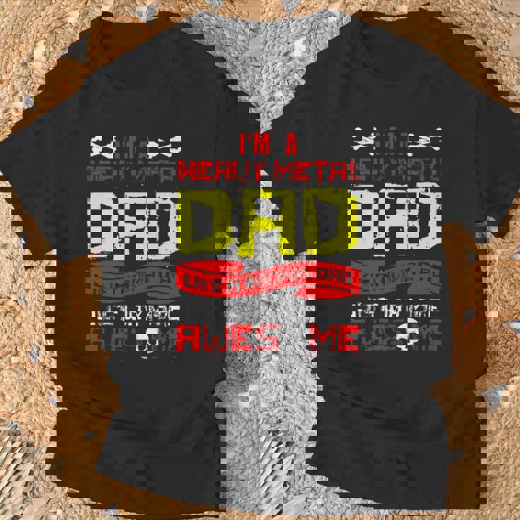 Uomo Heavy Metal Papà Amanti Della Musica Rock Regali Per La Festa Del Papà Maglietta Regalos para ancianos