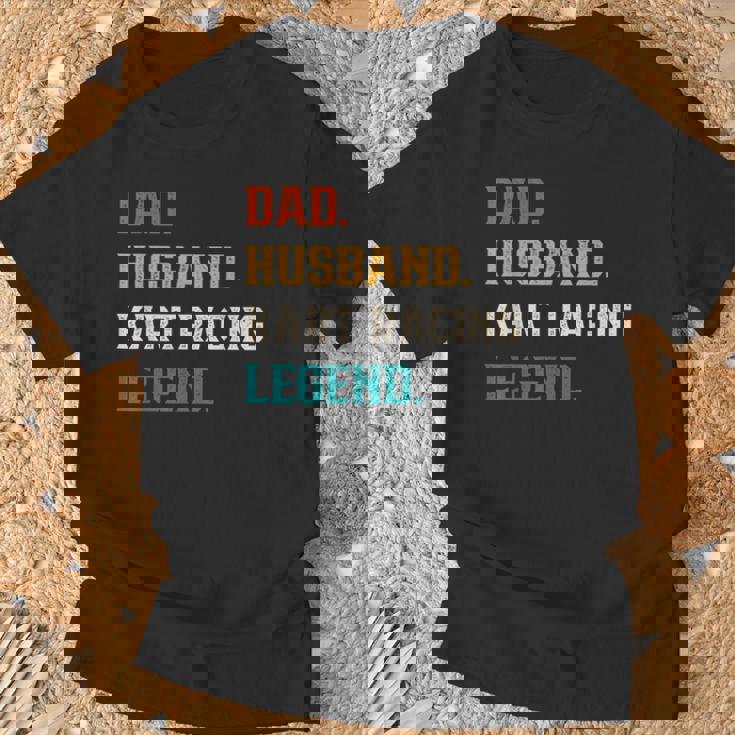 Uomo Papà Marito Kart Racing Leggenda Kart Racer Maglietta Regalos para ancianos