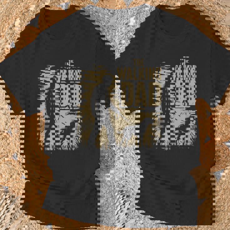 Uomo The Walking Dad Per Festa Del Papà Gassi Camminare E Cani Papà Maglietta Regalos para ancianos