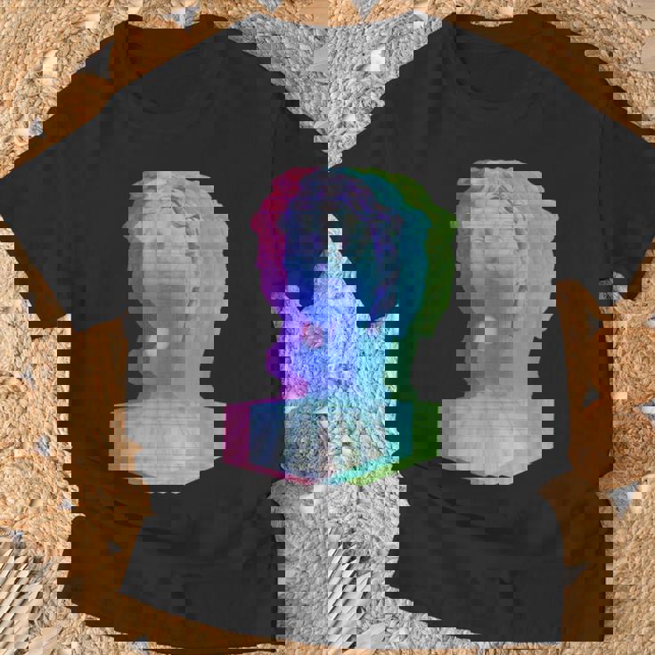 Vaporwave シュールグリッチアートシャツ Tシャツ 高齢者への贈り物